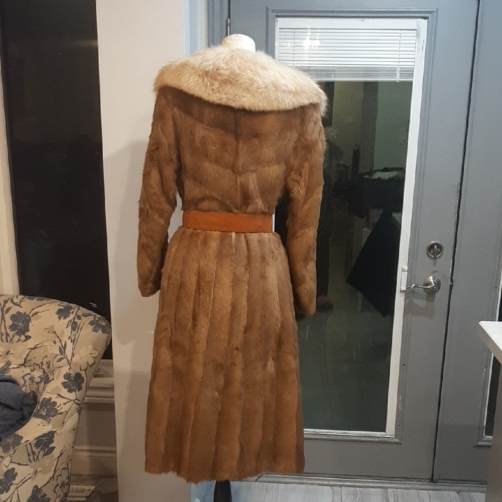Sold Elegant Brown Fox With Mink Fur Coat
